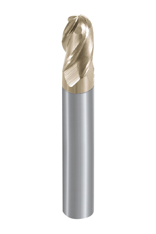 Titanium Alloy Machining 4 Flute Ball Naso End Mills